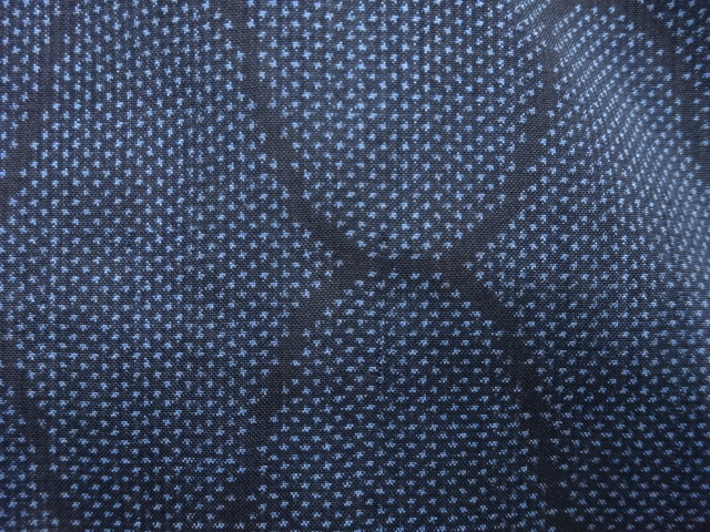 JAPANESE KIMONO / ANTIQUE KIMONO / SILK / DORO OSHIMA TSUMUGI / WOVEN MESH